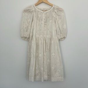 BNWT The Great “The Pathway” Cotton Eyelet Dress in Size 0 (XS)